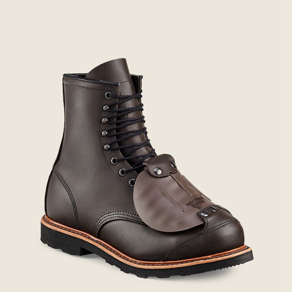 Red Wing Safety Bot Erkek - Truwelt - 8-Inch Toe Metguard - Koyu Kahverengi - 82DPGSZHF